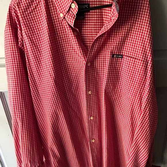 Nice red plaid Chaps shirt! Listed as men’s XXL. - Picture 2 of 5